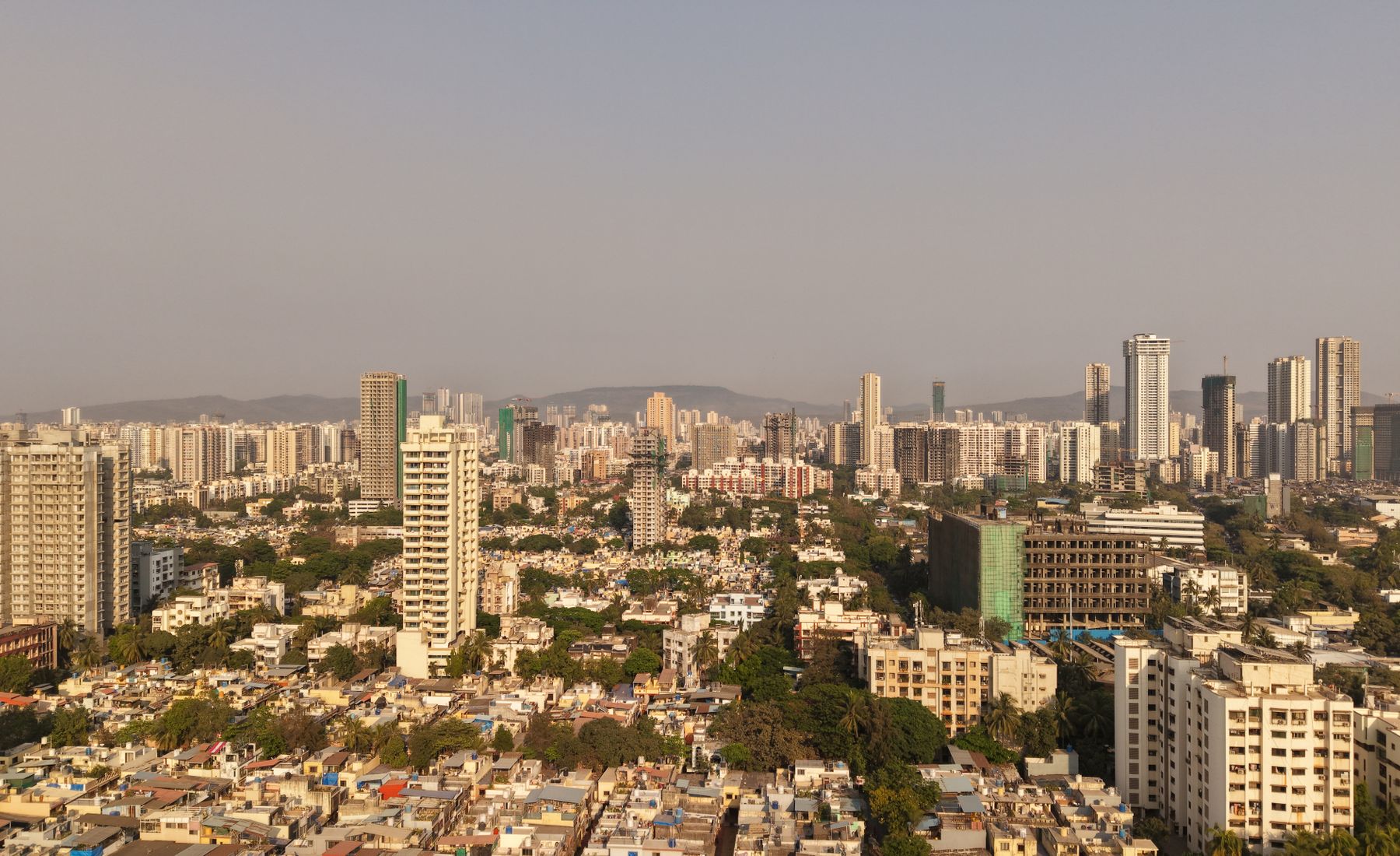 Expanding modern city and business district